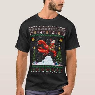 Lobster Ugly Xmas Geschenk Weihnachtsfeier Christu T-Shirt