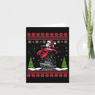 Lobster Ugly Xmas Geschenke Weihnachtsfeier Chris Karte