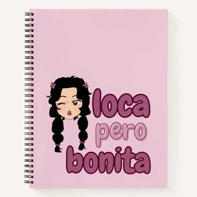 Loca Pero Bonita Notizbuch (Vorderseite)