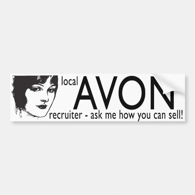 Local Avon Recruiter Autoaufkleber (Vorne)