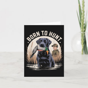 Local Boy Black Lab Marsh Szene Sunset Vintag Cou Karte