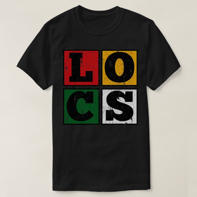 Localisiert Blocksperren für afrozentrische Farben T-Shirt (Design vorne)