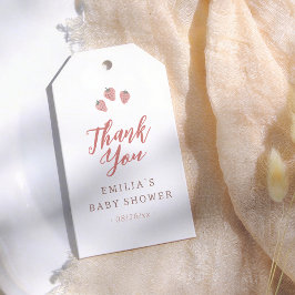 Locally Grown Baby Berries Baby Shower Thank You Geschenkanhänger