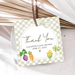 Locally Grown Baby Shower Geschenkanhänger