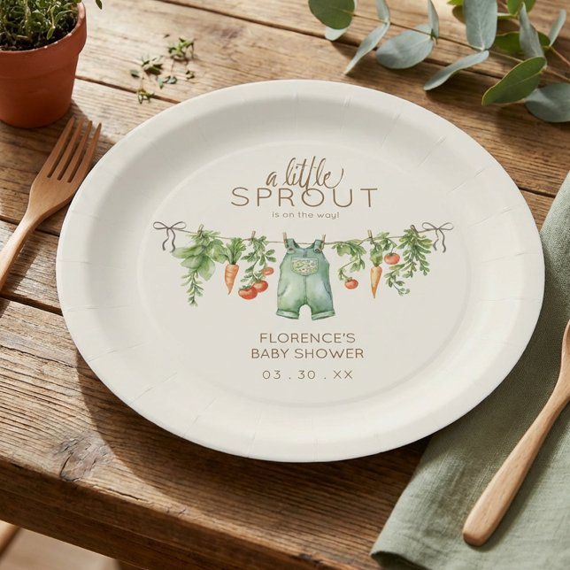 Locally Grown Baby Shower Party Pappteller (Von Creator hochgeladen)