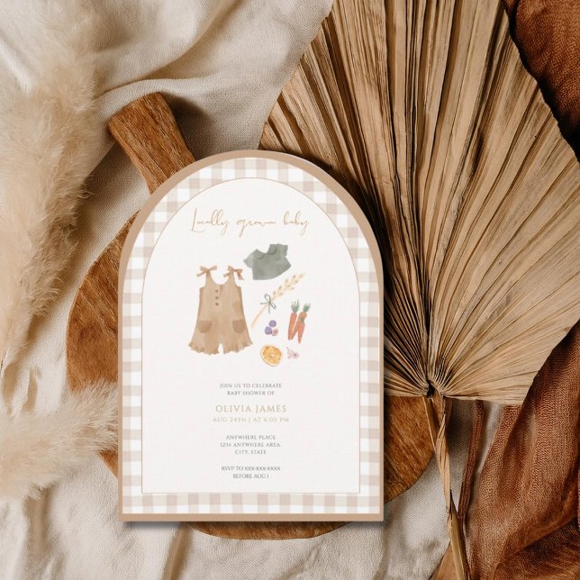 Locally grown farmer’s market baby shower einladung (Von Creator hochgeladen)