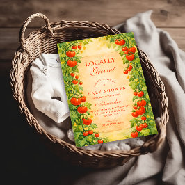 Locally Grown Garden Baby Shower Einladung