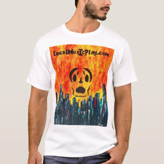 Localmusicplay.com-Shirt. Feuer-Stadt T-Shirt