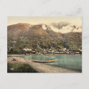 Locarno, Blick auf den See, Tessin, Schweiz vin Postkarte