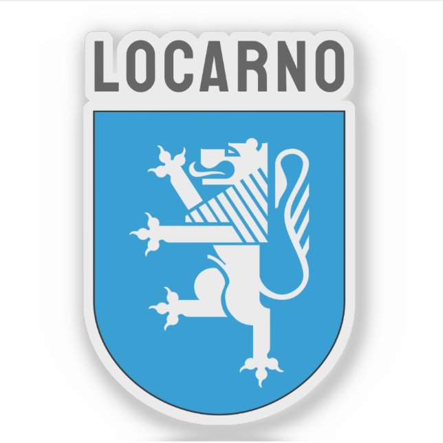 Locarno Wappen, Schweiz Aufkleber (Vorderseite)