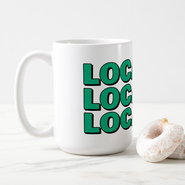 Location location location funny realtor gift kaffeetasse (Mit Donut)