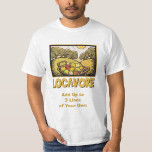 Locavore langsame Nahrung T-Shirt
