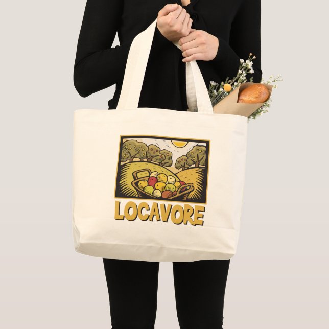 Locavore Slow Food Jumbo Stoffbeutel (Vorderseite (Produkt))