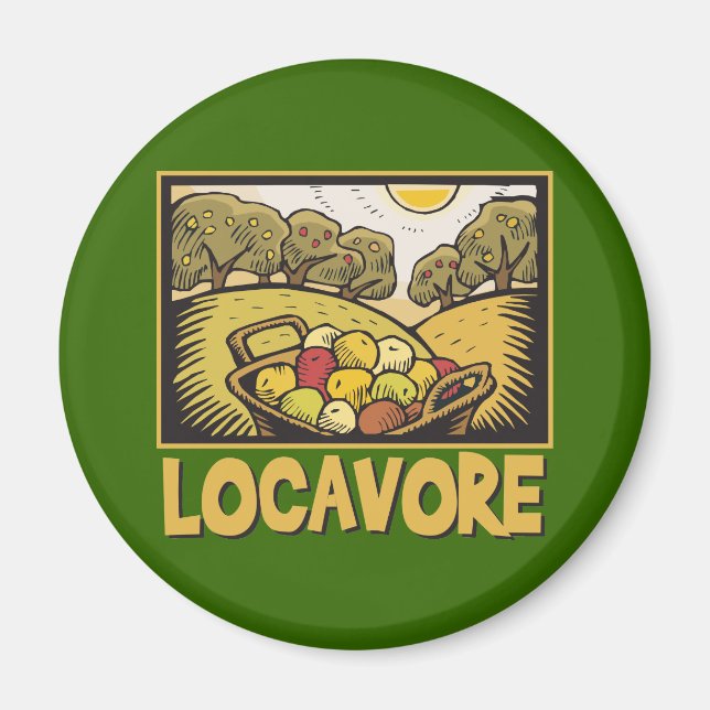 Locavore Slow Food Magnet (Vorne)
