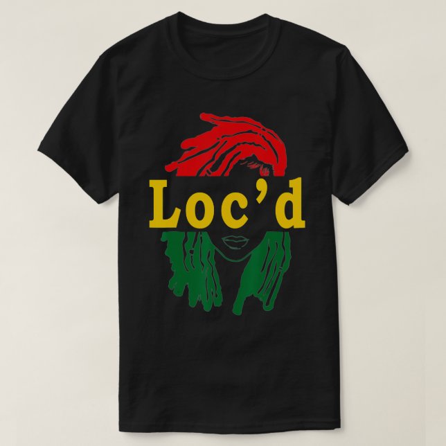 Locd Hair Black Woman Melanin Girl Juneteenth T-Shirt (Design vorne)