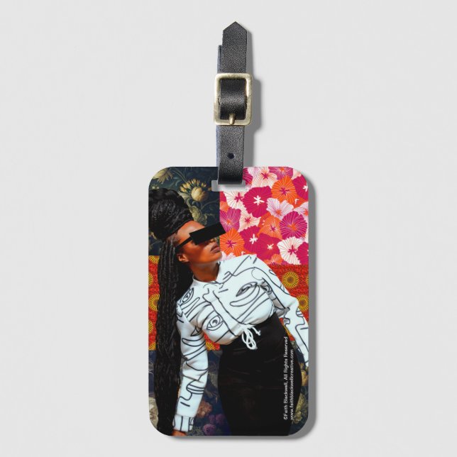 Loc'd to side Luggage Tag Gepäckanhänger (Vorderseite Vertikal)