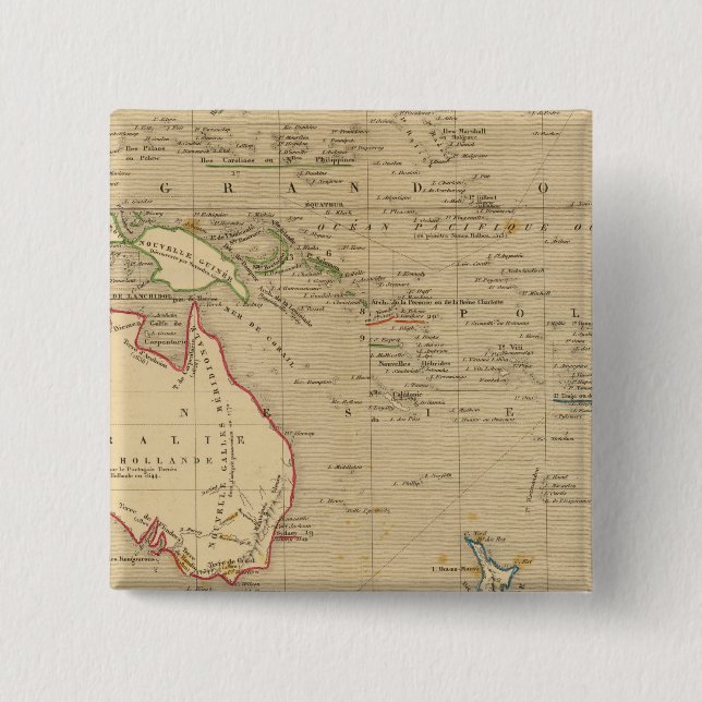 L'Oceanie en 1841 Button (Vorderseite)