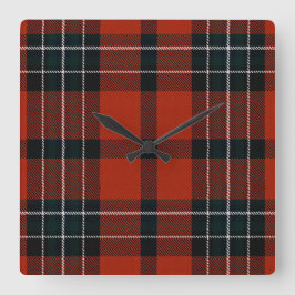 Loch Ailsh Kariert Quadratische Wanduhr