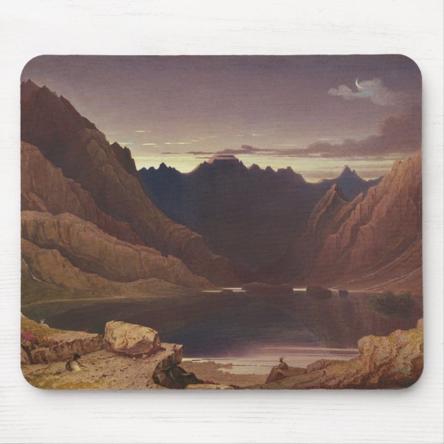 Loch Coruisk, Insel von Skye - Dämmerung, Mousepad (Vorne)