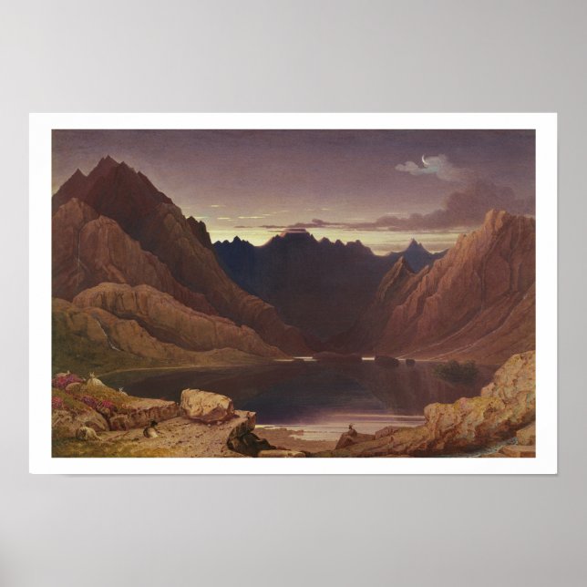 Loch Coruisk, Isle of Skye - Dawn, c.1826-32 (w/c) Poster (Vorne)