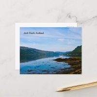 Loch Duich, Schottland Postkarte