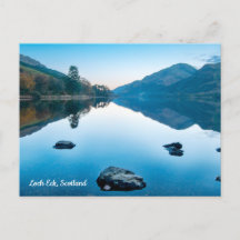 Loch Eck in Blue, Schottland Postcard