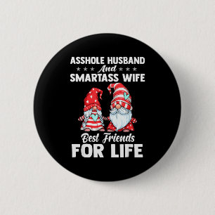 Loch-Ehemann und intelligente Ehefrau beste Freund Button