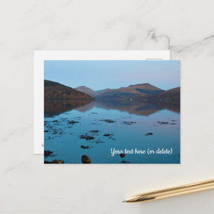 Loch Fyne in Blue, Schottland Postcard Postkarte