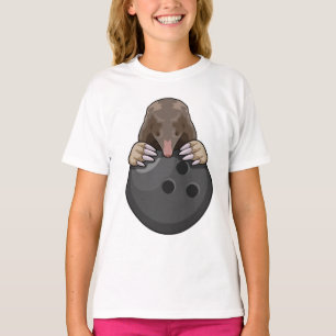 Loch im Bowling mit Bowlingball T-Shirt
