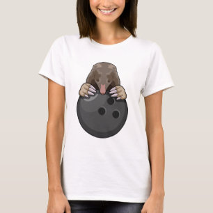 Loch im Bowling mit Bowlingball T-Shirt