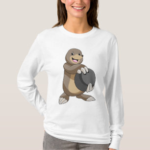 Loch im Bowling mit Bowlingball T-Shirt
