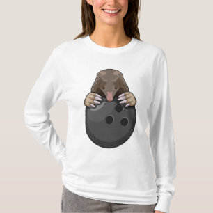 Loch im Bowling mit Bowlingball T-Shirt