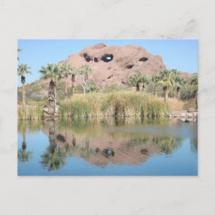 Loch im Felsen Arizona Wüstenlandmarke Foto Postkarte