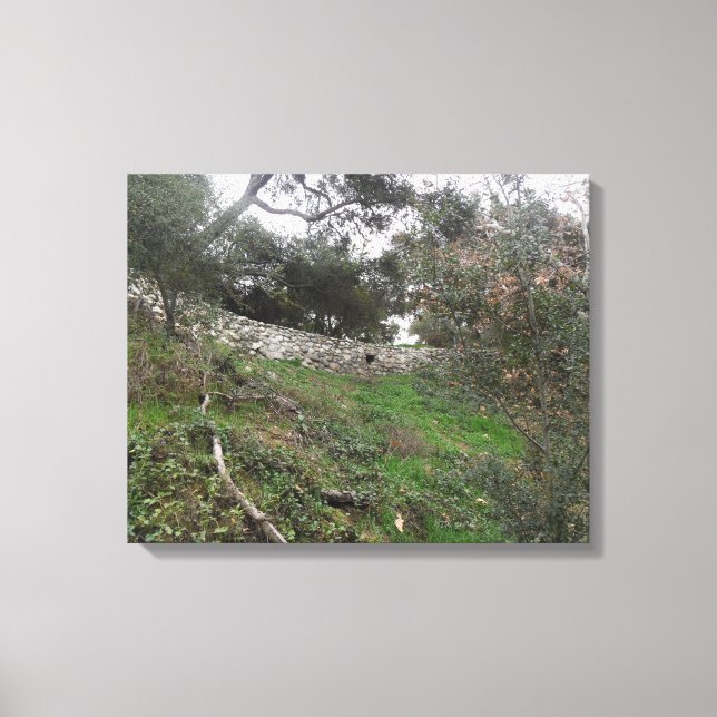 Loch in der Felsenwand Leinwanddruck (Vorderseite)