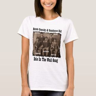 Loch in der Wand-Gruppe Butch Cassidy u. in T-Shirt