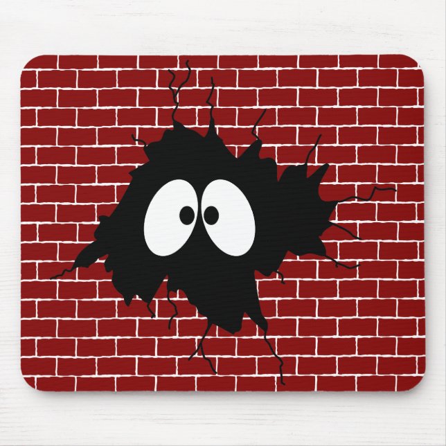 Loch in der Wand Mousepad (Vorne)