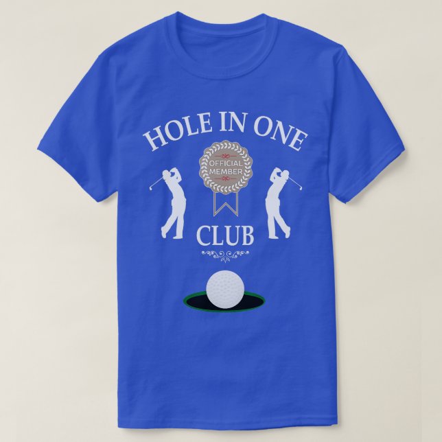 Loch in einem Club Funny Mens Golf Spaß T-Shirt (Design vorne)
