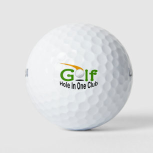 Loch in einem Club Golfball