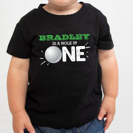 Loch in einem | Golf 1. Geburtstag Par-tee Baby T-shirt