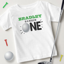 Loch in einem | Golf 1. Geburtstag Par-tee Baby T-shirt