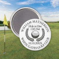 Loch in einem Golfball und Kranz Personalisiert
