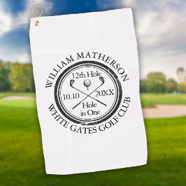 Loch in einem klassischen Personalisiert Golfhandtuch