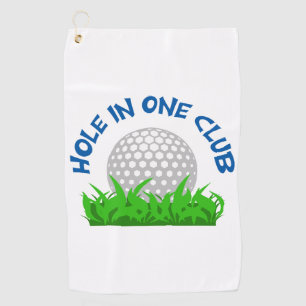 Loch in einem Verein Golfhandtuch