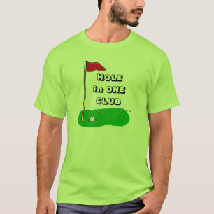 Loch in einer Verein-Gewohnheits-Feier T-Shirt
