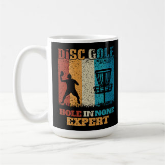 Loch in none Experte - Funny Discgolf Kaffeetasse
