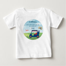Loch in One Boy Golf Par-T 1. Geburtstag Baby T-shirt