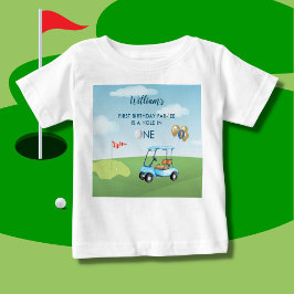 Loch in One Boy Golf Par-T 1. Geburtstag Baby T-shirt