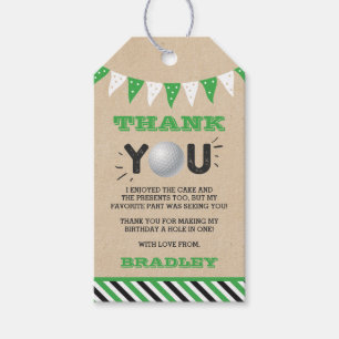 Loch in One Boys Golf 1. Geburtstag Par-T Geschenkanhänger