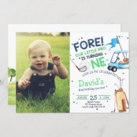 Loch in One Par T-Shirt Junge 1. Geburtstag Golf