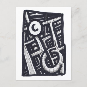 Loch in One? Postkarte